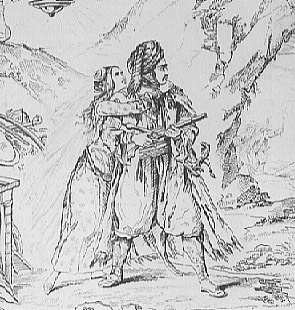 Illustration from The Bride of Abydos