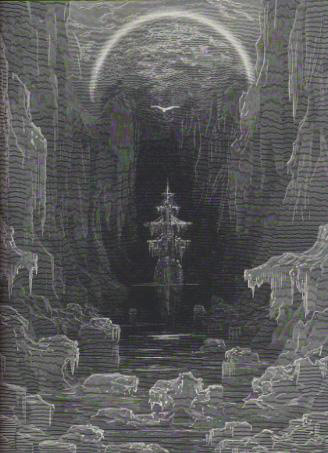 The albatross leads the ship out of the ice