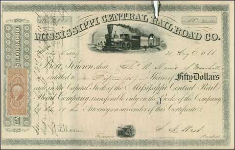 Illinois Central Railroad Pass