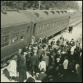 Image of the Oxford, MS depot with the train leaving the station. Howorth Photography Collection. Circa 1920.