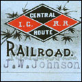 Illinois Central Railroad pass for University of Mississippi Professor, John W. Johnson to ride between points in Mississippi until Oct. 15, 1892.