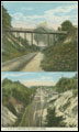 Color postcard. I.C.R.R. Through University, Miss., Published by University Store, University, Miss. Circa 1920.