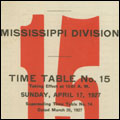 Pamphlet. Illinois Central Railroad Company Division Time Table, No. 15. Taking effect Sunday April 17, 1927.