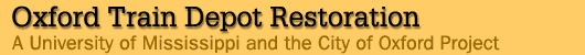 page title - Oxford Train Depot Restoration