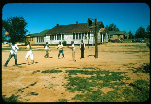 Grenada County - Tie Plant School - Basketball 
      Court