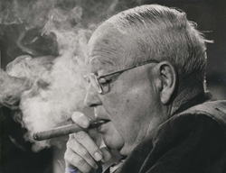 image of eastland smoking a cigar