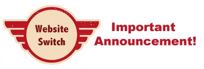 Important Announcement, website switch