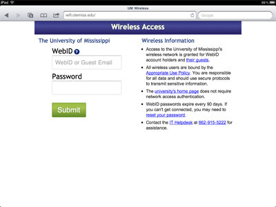 a screenshot showing the login page