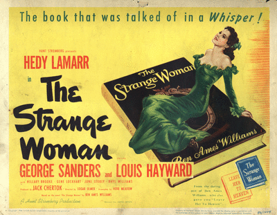 The Strange Woman lobby card.