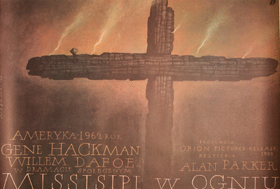 Polish movie poster for Mississippi Burning.