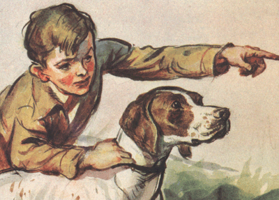 Detail of Dustjacket for The Biscuit Eater