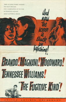 The Fugitive Kind. United Artists pressbook. 1960.