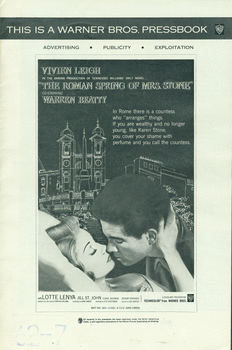 The Roman Spring of Mrs. Stone. A Warner Bros. Pressbook. 1961.