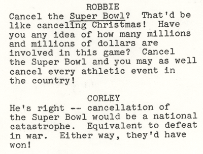 Detail of pressbook for Hannibal