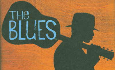 Detail of slipcase for Martin Scorsese Presents the Blues