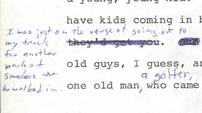 Call-out Samaritans Manuscript