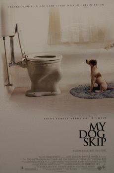 Movie poster. Advertising poster the movie My Dog Skip.
